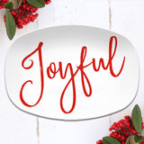 Large Script Personalized Platter
