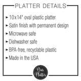 Custom Text Design - Personalized Platter