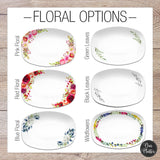 Floral Personalized Platter for Mom | Mother's Day Gift for Grandma β’ Gift for Mom β’ Sentimental Gift from Grandkids β’ Blessings