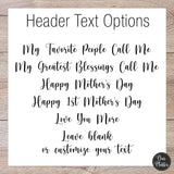 Floral Personalized Platter for Mom | Mother's Day Gift for Grandma β’ Gift for Mom β’ Sentimental Gift from Grandkids β’ Blessings