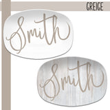 Large Script Personalized Platter | Holiday, Wedding, All Occasion Gift