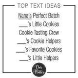 Personalized Cookie Plate – Favorite Cookie Crew – Perfect Batch – Mother’s Day Platter – Gift for Mom, Grandma – Heart Sugar Cookies