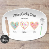 Perfect Batch – Custom Sugar Cookie Plate with Kids’ Names – Personalized Mother’s Day Platter – Gift for Nana, Mom, or Grandma