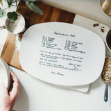 Handwritten Recipe Platter