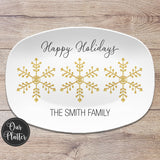 Snowflake Personalized Holiday Platter