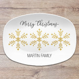 Snowflake Personalized Holiday Platter