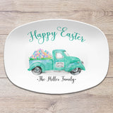 Vintage Truck Easter Platter