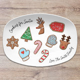 Cookies for Santa Personalized Plate