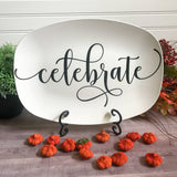 Farmhouse Inspired Script Platter