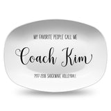 My Favorite People ~ Black & White Custom Personalized Platter ~ Mom β’ Grandma β’ Dad β’ Grandpa β’ Aunt β’  Coach β’ Teacher