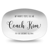 My Favorite People ~ Black & White Custom Personalized Platter ~ Mom • Grandma • Dad • Grandpa • Aunt •  Coach • Teacher