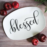 Farmhouse Inspired Script Platter