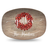 Gather - Blessed - Home - Joyful | Personalized Platter