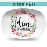 Custom Floral Wreath Personalized Platter | Choose Your Design | Wedding β’ Shower β’ Anniversary β’ Housewarming
