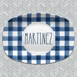 Buffalo Plaid Personalized Platters
