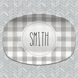 Buffalo Plaid Personalized Platters