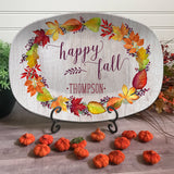 Friendsgiving • Happy Fall • Leaves Thanksgiving Personalized Platters