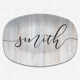 Script Family Name Personalized Platter