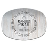 Neighborhood Giving Plate — Black & White or White Wood