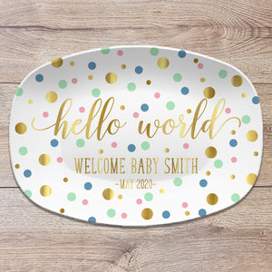 Baby Shower Personalized Platter