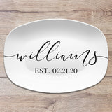 Script Family Name Personalized Platter