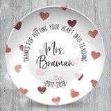 Teacher Appreciation Personalized Plates