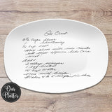 Handwritten Recipe Personalized Platter | Handwriting • Recipe Card • Keepsake