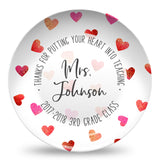 Teacher Appreciation Personalized Plates