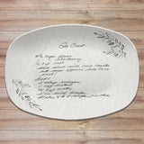 Handwritten Recipe Personalized Platter | Handwriting • Recipe Card • Keepsake