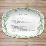 Handwritten Recipe Personalized Platter 