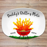 Handprint Grilling Plate | Father&#39;s Day • Birthday • Grill • Custom Platter