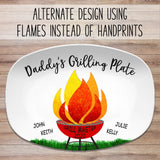 Handprint Grilling Plate | Father's Day • Birthday • Grill • Custom Platter