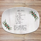 Christmas Handwritten Recipe Personalized Platter | Handwriting • Recipe Card • Keepsake