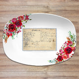 Vintage Recipe Personalized Platter | Handwriting • Recipe Card • Keepsake
