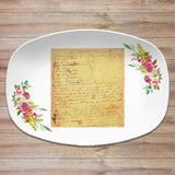 Vintage Recipe Personalized Platter | Handwriting • Recipe Card • Keepsake