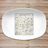 Vintage Recipe Personalized Platter | Handwriting • Recipe Card • Keepsake