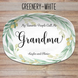 My Favorite People Personalized Platter | Mother&#39;s Day, Gift for Mom, Gift for Grandma | My Greatest Blessings