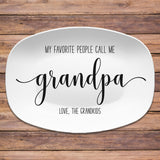 My Favorite People ~ Black & White Custom Personalized Platter ~ Mom β’ Grandma β’ Dad β’ Grandpa β’ Aunt β’  Coach β’ Teacher