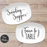 Custom Text Personalized Platter