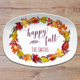 Friendsgiving • Happy Fall • Leaves Thanksgiving Personalized Platters