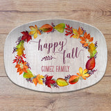 Friendsgiving • Happy Fall • Leaves Thanksgiving Personalized Platters