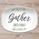 Welcome • Gather • Custom Family Personalized Platter