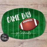 Game Day Football, Tailgate, Superbowl Party Personalized Platter