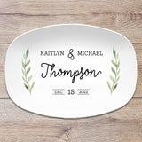 Wedding Date Custom Personalized Platter