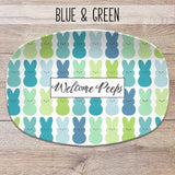 Easter Bunny Peeps Personalized Platter
