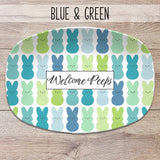 Easter Bunny Peeps Personalized Platter