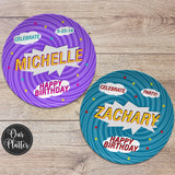 Superhero Birthday Personalized Plate, Happy Birthday 10" Plate, Super Girl Power Plate, Party Plate, Kids Plastic Plate, Teen Birthday,