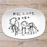 Custom Kid’s Drawing Artwork Platter 