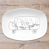 Custom Kid’s Drawing Artwork Platter 