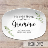 Gift for Grandma, Mother's Day Personalized Platter 